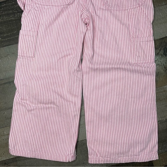 Key Pink and White Striped Overall girls size 4 - Picture 6 of 7